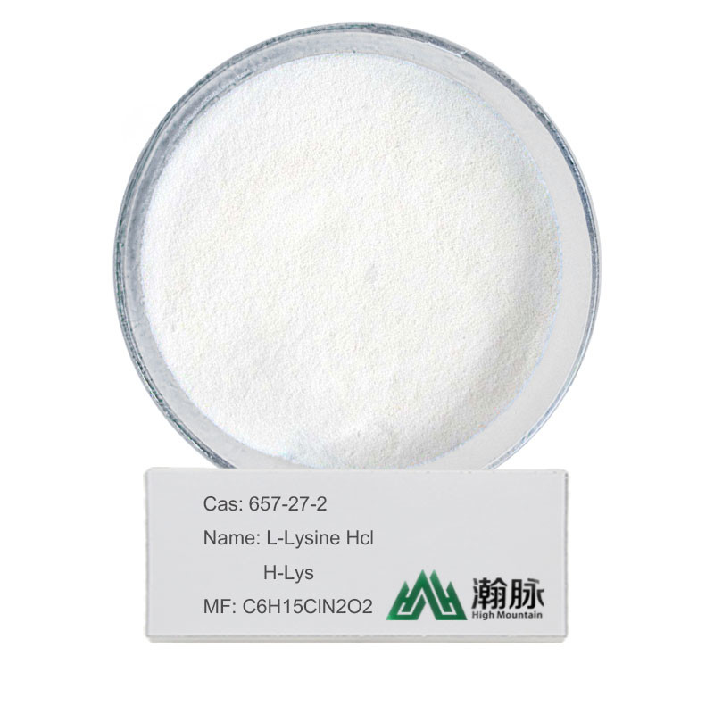 L-Lysine Hcl CAS 657-27-2 C6H15ClN2O2 H-Lys ไลซีนไฮโดรคลอไรด์