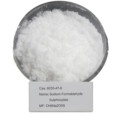 สารต้านอนุมูลอิสระโซเดียมฟอร์มาลดีไฮด์ Sulfoxylate CAS 6035-47-8 ความดันคงที่