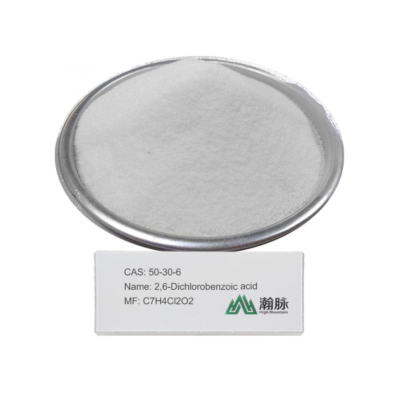 อุตสาหกรรม สารเคมีกลาง 2,6-ดิจลอร์เบนโซอิคกรด CAS 50-30-6 C7H4Cl2O2