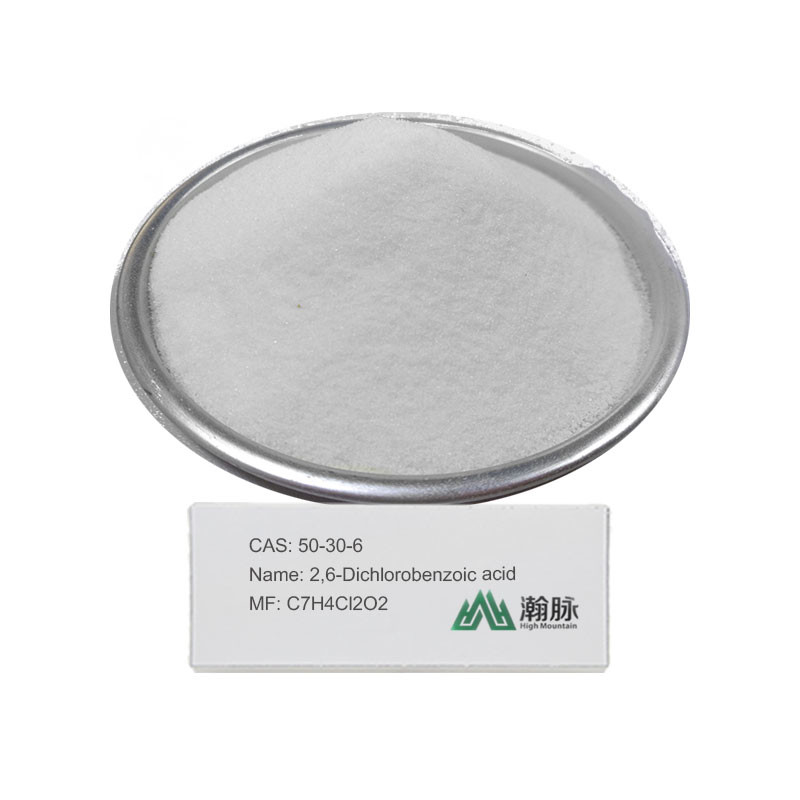 ตัวกลางทางเภสัชกรรมอุตสาหกรรม 2,6-Dichlorobenzoic Acid CAS 50-30-6 C7H4Cl2O2
