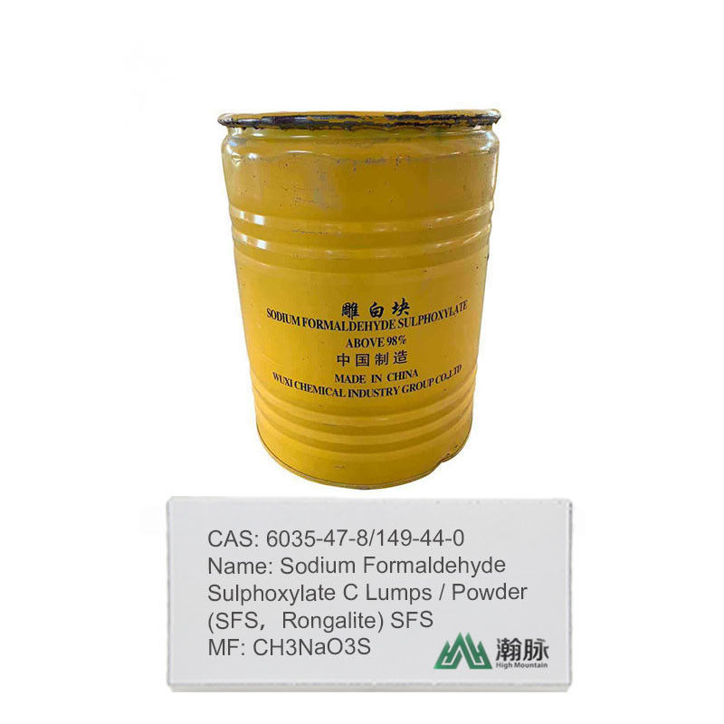 Rongalite/SFS โซเดียมฟอร์มาลเดฮีดซัลโฟกซิเลต CAS 6035-47-8,149-44-0 สารลดความบริสุทธิ์สูงสําหรับการใช้ในอุตสาหกรรม