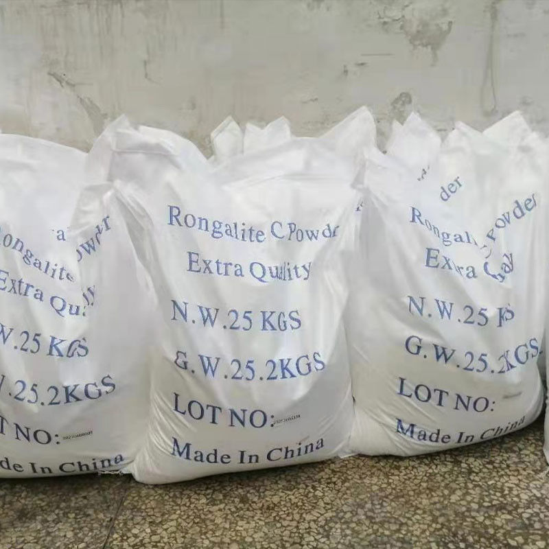Rongalite/SFS โซเดียมฟอร์มาลเดฮีดซัลโฟกซิเลต CAS 6035-47-8,149-44-0 สารลดความบริสุทธิ์สูงสําหรับการใช้ในอุตสาหกรรม