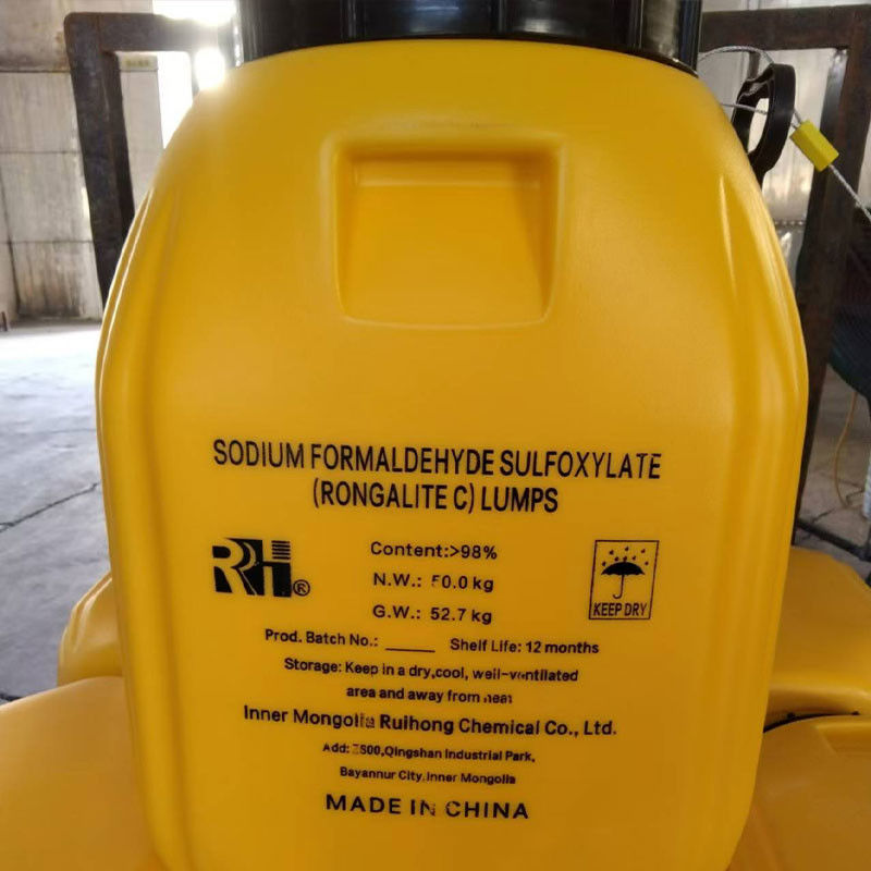 Rongalite/SFS โซเดียมฟอร์มาลเดฮีดซัลโฟกซิเลต CAS 6035-47-8,149-44-0 สารลดความบริสุทธิ์สูงสําหรับการใช้ในอุตสาหกรรม