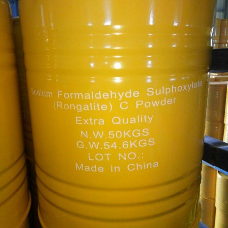 Rongalite/SFS โซเดียมฟอร์มาลเดฮีดซัลโฟกซิเลต CAS 149-44-0,6035-47-8 สะดวกไม่เป็นพิษสําหรับการสังเคราะห์พอลิเมอร์