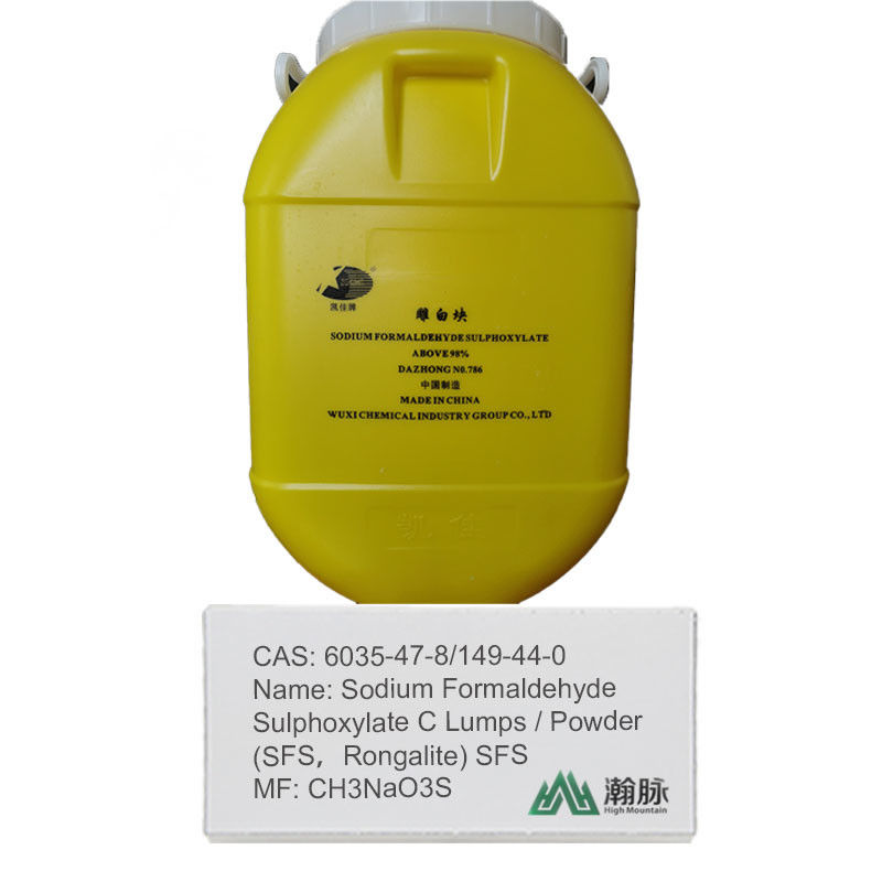 อุตสาหกรรม Rongalite & SFS ซัพพลายเออร์ โซเดียมฟอร์มาลดีไฮด ซัลโฟไซเลต CAS 149-44-0/6035-47-8 สารประมวลผลผ้าและหนัง