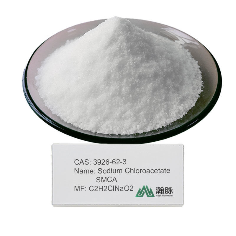 โซเดียมโมโนคลอโรเอเซเทต C2H2ClNaO2 สูตรล่วงหน้าที่มีประสิทธิภาพสําหรับ Carboxymethyl Cellulose adhesive และ Pharma